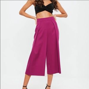 NWOT Missguided Pleated Cullottes